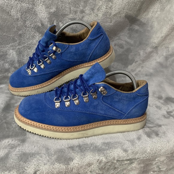 Reebok Exofit RW Boots Mens Size 7.5 Blue Suede Hiking Vibram Trail Outdoor Rare - Picture 3 of 16